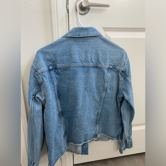 Womens Jean Jacket Old Navy Large - Picture 2 of 2